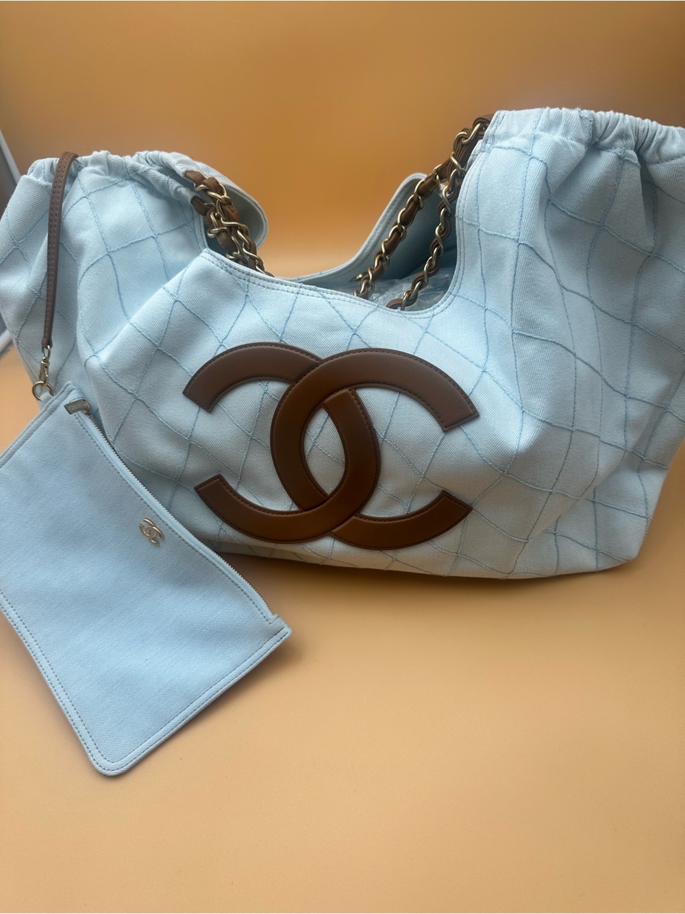 Brand New Chanel 26S Denim Beach Tote